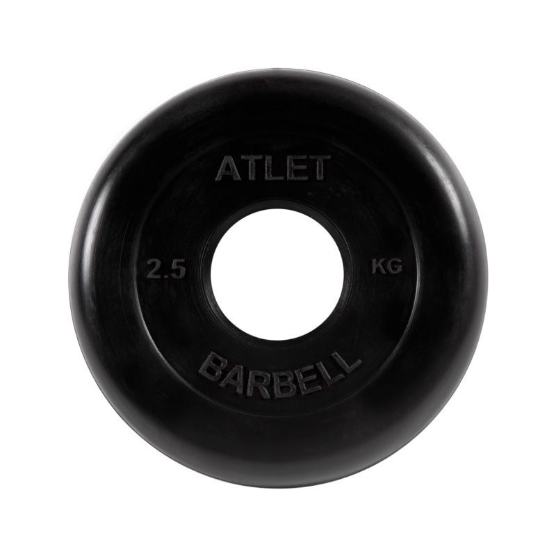 Диск обрезиненный Atlet, 2,5 кг 51 мм MB Barbell MB-AtletB51-2,5