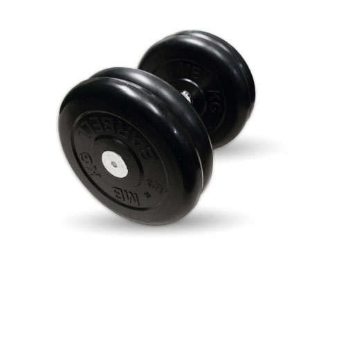 Гантель неразборная черная "Профи" 21 кг MB Barbell MB-FdbM-B21